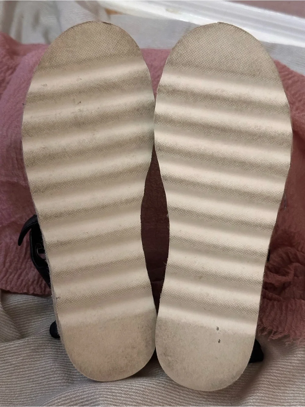 Frye Black Espadrille Platform Sandals - Size 9